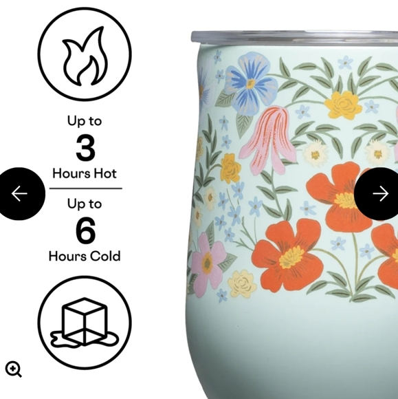 💥BUY 3 GET 3 FREE RIFLE PAPER CO. STEMLESS WINE CUP 12 OZ. - Picture 3 of 8